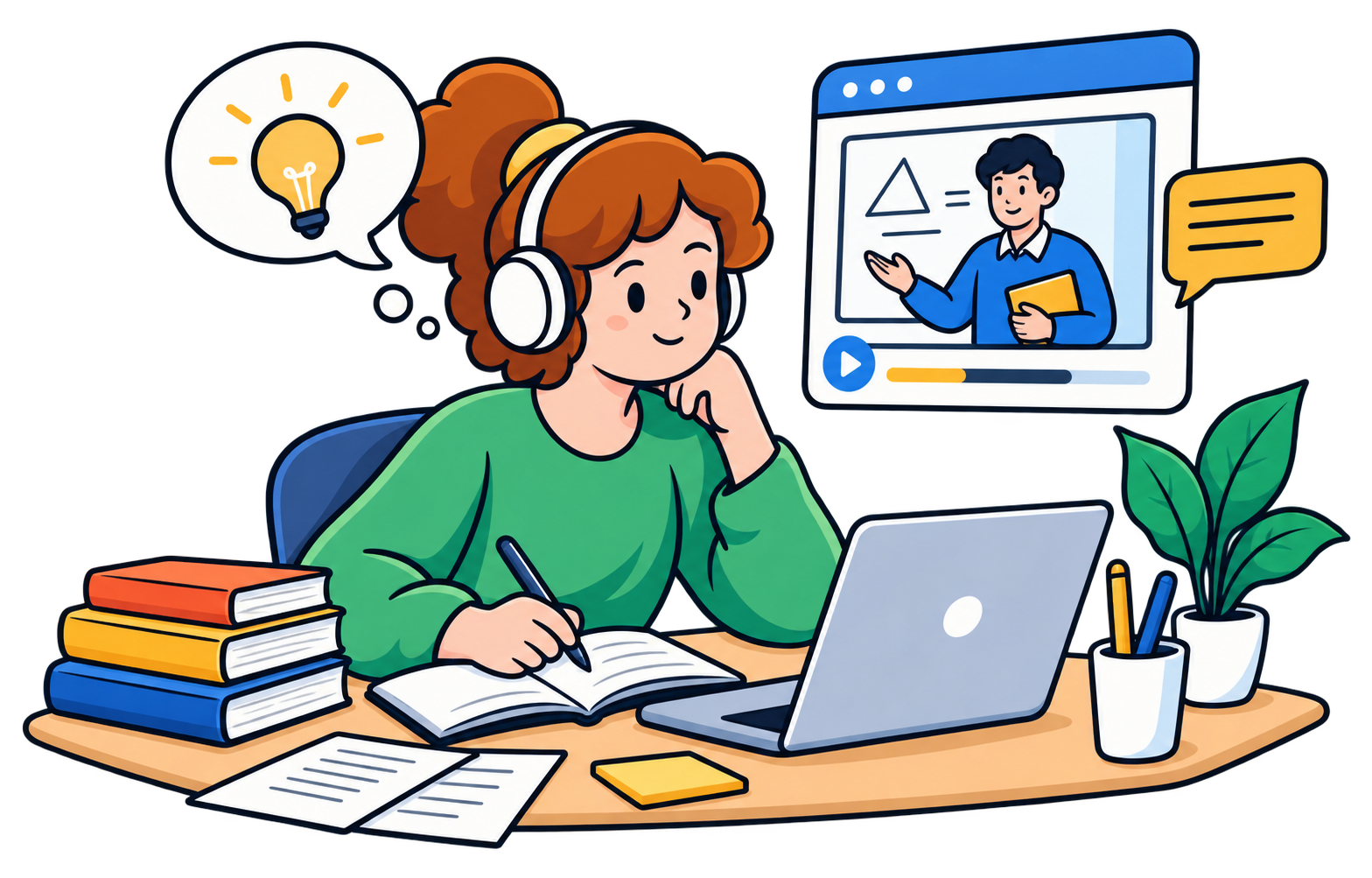 Mathematics learning illustration